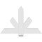 Ekena Millwork Kennewick Architectural Grade PVC Gable Bracket, 48"W x 32"H x 2"D x 6"F, 16/12 Pitch GBP048X32X0206KEN00 - alternate 5
